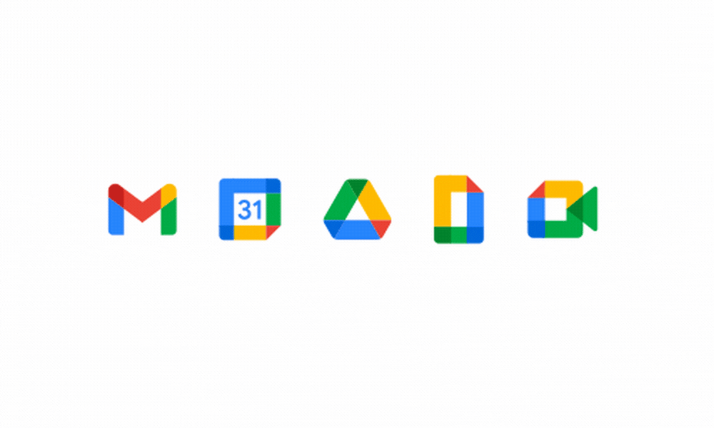 Illustration Google Workspace (Gmail, Drive, Agenda, Calendar, Note, meet...)